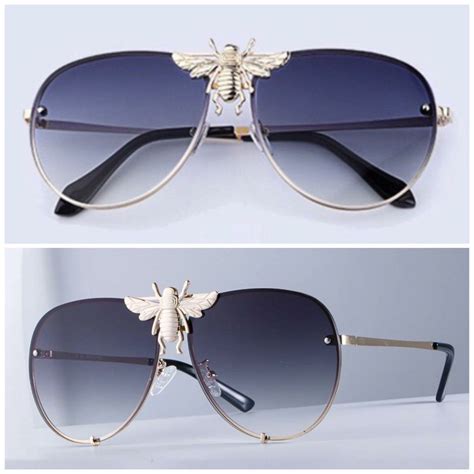 gucci glasses gg00120|gucci aviator sunglasses with bee.